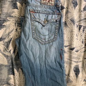 Paint Splatter True Religion Jeans